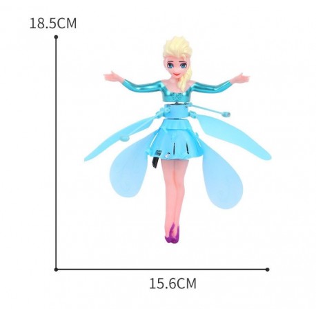 muñeca princesa voladora con luces LED