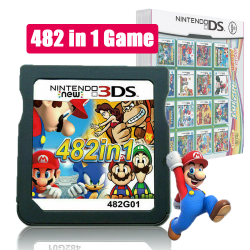 Cartucho de juegos 482 en 1 para las consolas NDS, NDSL, 2DS, 3DS, 3DSLL y NDSI