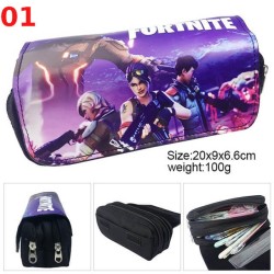 Kit escolar Fortnite Battle Royale, organizador de bol&iacute;grafos y l&aacute;pices