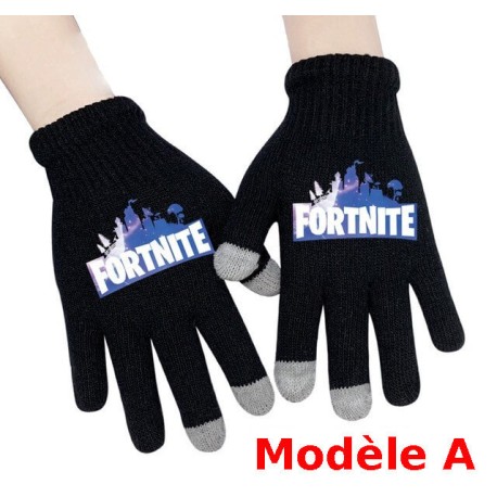 Pair de Gants tactile Fortnite Homme Femme, Gants chauds pour utilisation smartphone