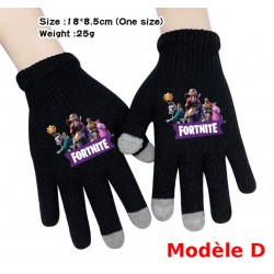 Pair de Gants tactile Fortnite Homme Femme, Gants chauds pour utilisation smartphone