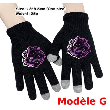 Par de guantes táctiles Fortnite para hombre y mujer, guantes calentitos para usar con el smartphone
