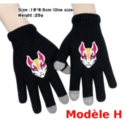 Par de guantes t&aacute;ctiles Fortnite para hombre y mujer, guantes calentitos para usar con el smartphone