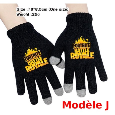 Par de guantes táctiles Fortnite para hombre y mujer, guantes calentitos para usar con el smartphone