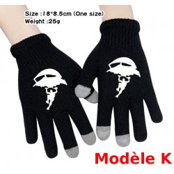 Pair de Gants tactile Fortnite Homme Femme, Gants chauds pour utilisation smartphone