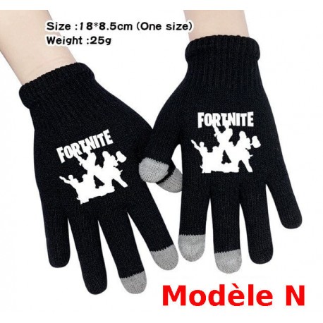 Pair of Fortnite Men's Women's Touch Gloves, Warm gloves for smartphone use