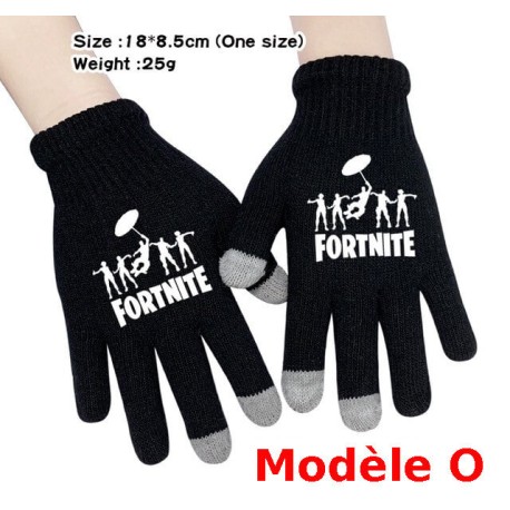 Pair de Gants tactile Fortnite Homme Femme, Gants chauds pour utilisation smartphone
