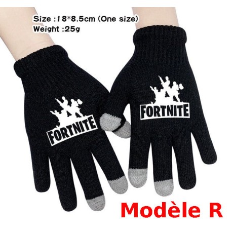 Par de guantes táctiles Fortnite para hombre y mujer, guantes calentitos para usar con el smartphone