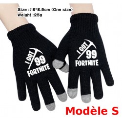 Pair de Gants tactile Fortnite Homme Femme, Gants chauds pour utilisation smartphone