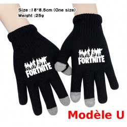 Pair de Gants tactile Fortnite Homme Femme, Gants chauds pour utilisation smartphone