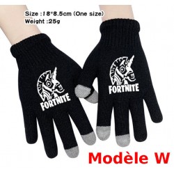 Pair de Gants tactile Fortnite Homme Femme, Gants chauds pour utilisation smartphone