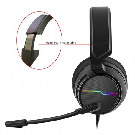 Auriculares Xiberia V20, auriculares para videojuegos para PS5 y la nueva Xbox X, con micrófono LED