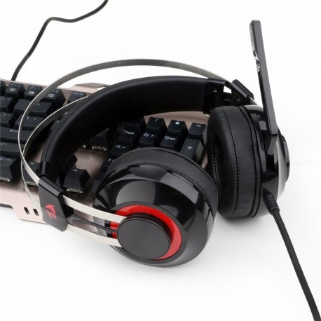 Redragon Auriculares para videojuegos H601 con sonido envolvente 7.1 y micrófono con supresión de ruido