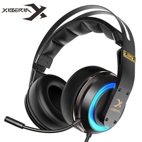 XIBERIA T19 casque USB 3D Surround  casque de jeu avec Microphone actif anti-bruit