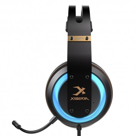 XIBERIA T19 USB Headset 3D Surround Gaming Headset with Active Noise Canceling Microphone