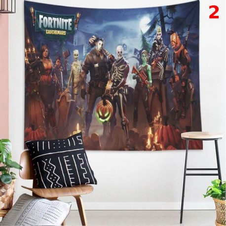 Tapisserie murale Fortnite Royale Battle, Tissu suspendu de décoration pour la maison