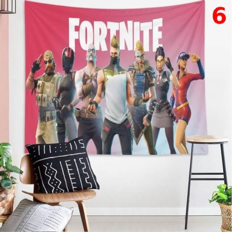 Tapisserie murale Fortnite Royale Battle, Tissu suspendu de décoration pour la maison