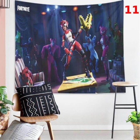 Tapisserie murale Fortnite Royale Battle, Tissu suspendu de décoration pour la maison