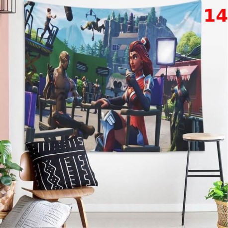 Tapisserie murale Fortnite Royale Battle, Tissu suspendu de décoration pour la maison