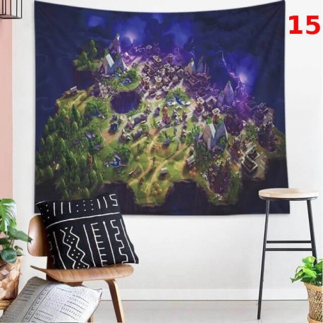 Tapisserie murale Fortnite Royale Battle, Tissu suspendu de décoration pour la maison