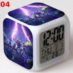 R&eacute;veil Fortnite num&eacute;rique LED lumineuse pour bureau, table de nuit enfant