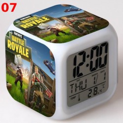 R&eacute;veil Fortnite num&eacute;rique LED lumineuse pour bureau, table de nuit enfant