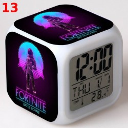 R&eacute;veil Fortnite num&eacute;rique LED lumineuse pour bureau, table de nuit enfant