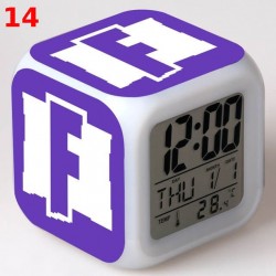 Bright LED Digital Fortnite Alarm Clock for Desk, Kids Nightstand