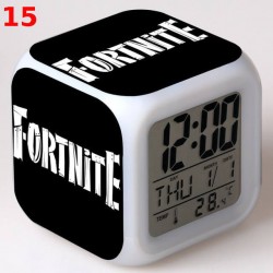 R&eacute;veil Fortnite num&eacute;rique LED lumineuse pour bureau, table de nuit enfant