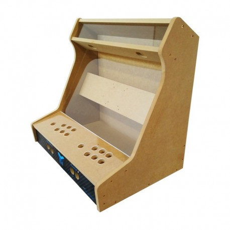 24" arcade bartop kit in wood + acrylic high quality finish