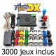 Caja Pandora DX 3000 con joystick americano HAPP y botón pulsador incluidos, 3000 juegos