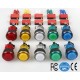 Botones pulsadores luminosos con LED, 10 unidades, a elegir entre 5 colores, para máquinas recreativas