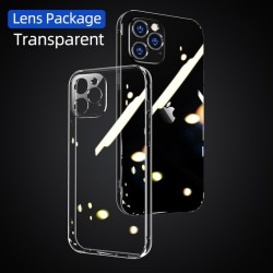 Funda transparente para iPhone 12 Pro Max y 12 mini, de TPU resistente a los golpes y con protección para la lente
