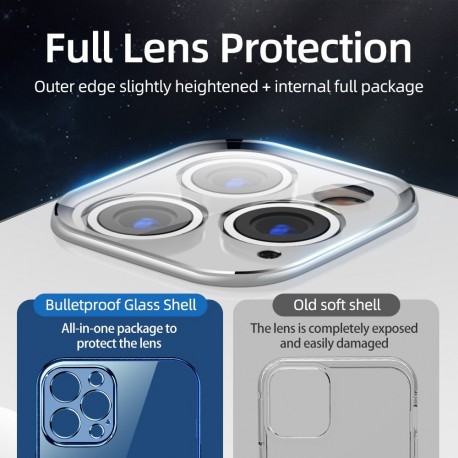 Transparent Case for iPhone 12 Pro Max 12 mini Shockproof TPU and Lens Protection