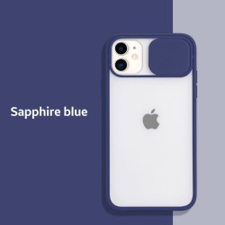 Funda para iPhone con protección deslizante para la lente de la cámara