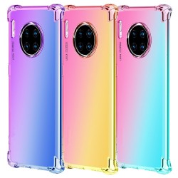 rainbow gradient shockproof soft tpu silicone phone case for huawei Mate 30 30pro Lite NOVA 5 5i
