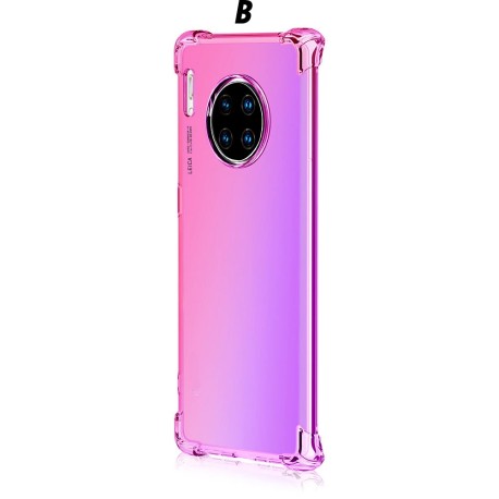Coque de téléphone en silicone tpu souple, antichoc dégradé arc-en-ciel  pour huawei Mate 30 30pro Lite NOVA 5 5i