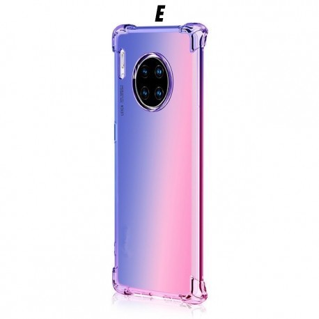 Funda de silicona y TPU flexible y resistente a los golpes, con degradado de colores del arcoíris, para Huawei Mate 30, 30 Pro, 