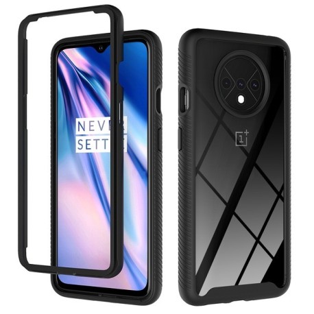 Funda integral para OnePlus 7 Pro, con borde protector en rojo o azul y blanco