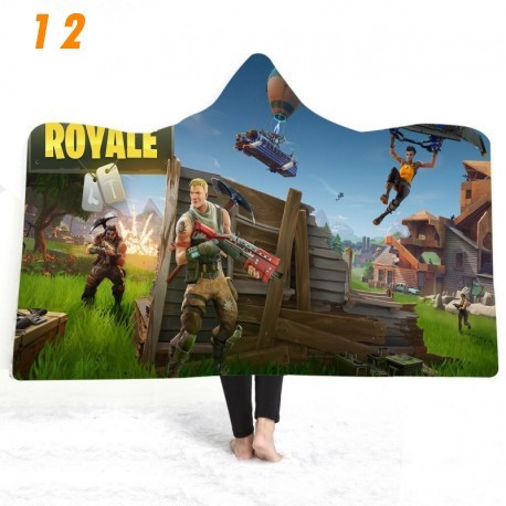 couverture polaire fortnite en peluche imprimée 3D pour enfants