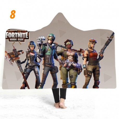 couverture polaire fortnite en peluche imprimée 3D pour enfants