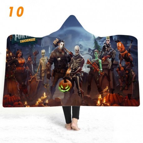 couverture polaire fortnite en peluche imprimée 3D pour enfants