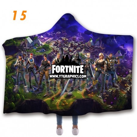 3D printed plush fortnite fleece blanket for kids