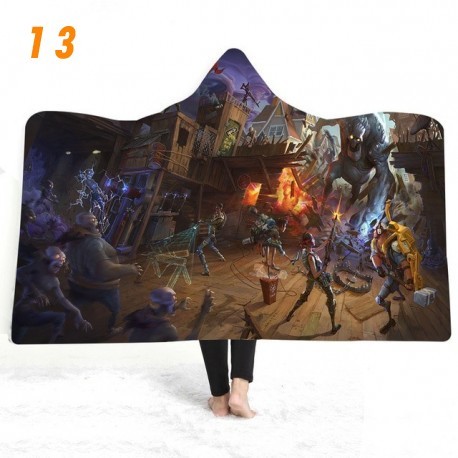 3D printed plush fortnite fleece blanket for kids