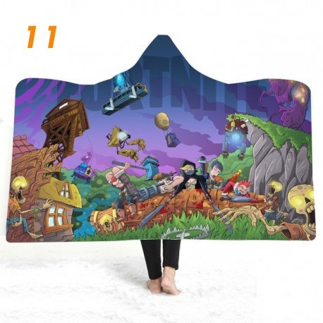 couverture polaire fortnite en peluche imprimée 3D pour enfants