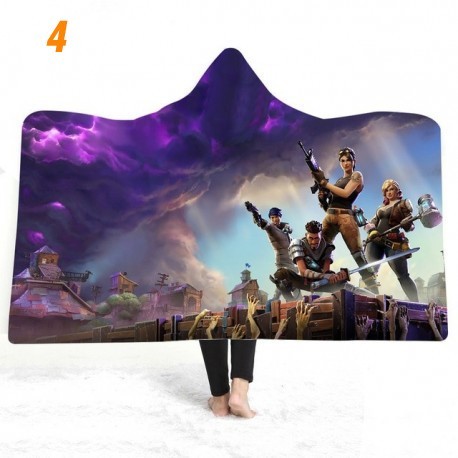 couverture polaire fortnite en peluche imprimée 3D pour enfants