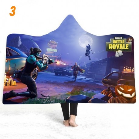 couverture polaire fortnite en peluche imprimée 3D pour enfants