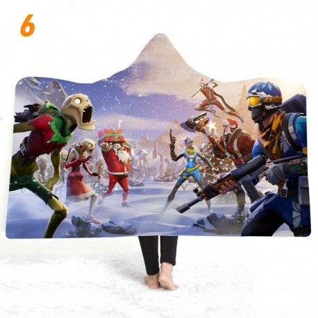 couverture polaire fortnite en peluche imprimée 3D pour enfants