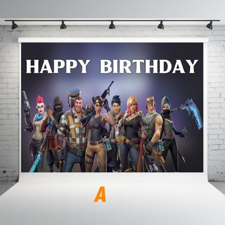 Anniversaire Fortnite decoration  mural