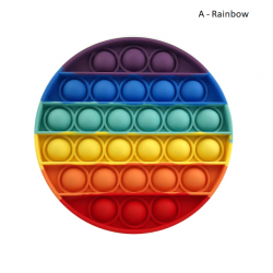 Pop Fidget &ndash; jouet anti-Stress pour adultes et enfants, anti-Stress, arc-en-ciel, livraison gratuiteBR07273